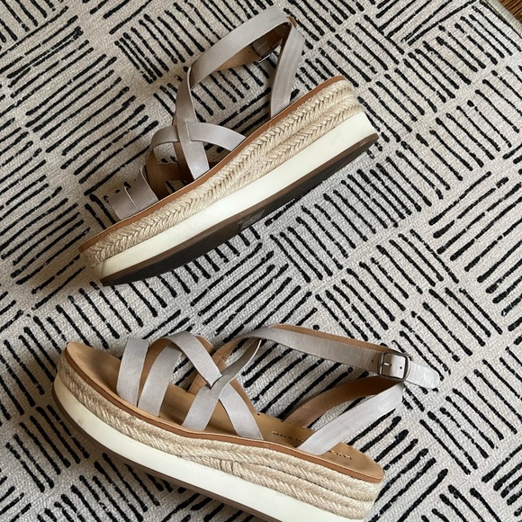 Lucky Brand jenepper platform wedge sandals - Picture 1 of 7